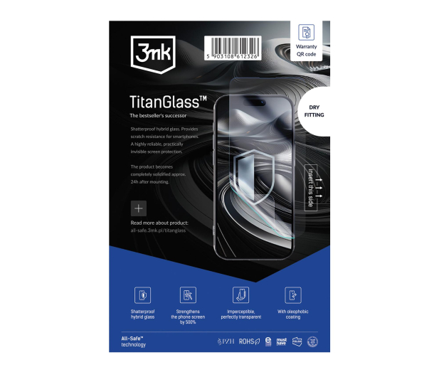 3MK Szkło Hybrydowe TitanGlass Phone - 1314509 - zdjęcie